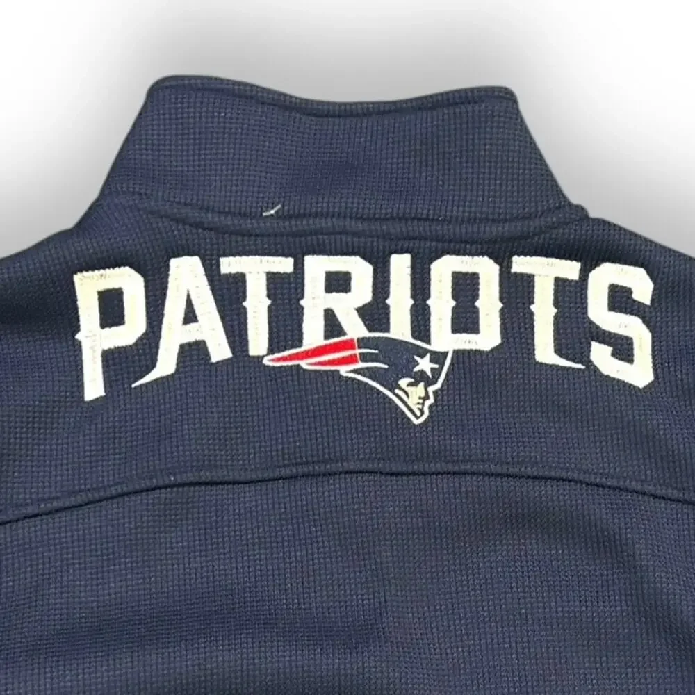 NWT New England Patriots NFL Team Apparel 1/4 Zip Size Medium Pullover Sweater - Picture 5 of 8